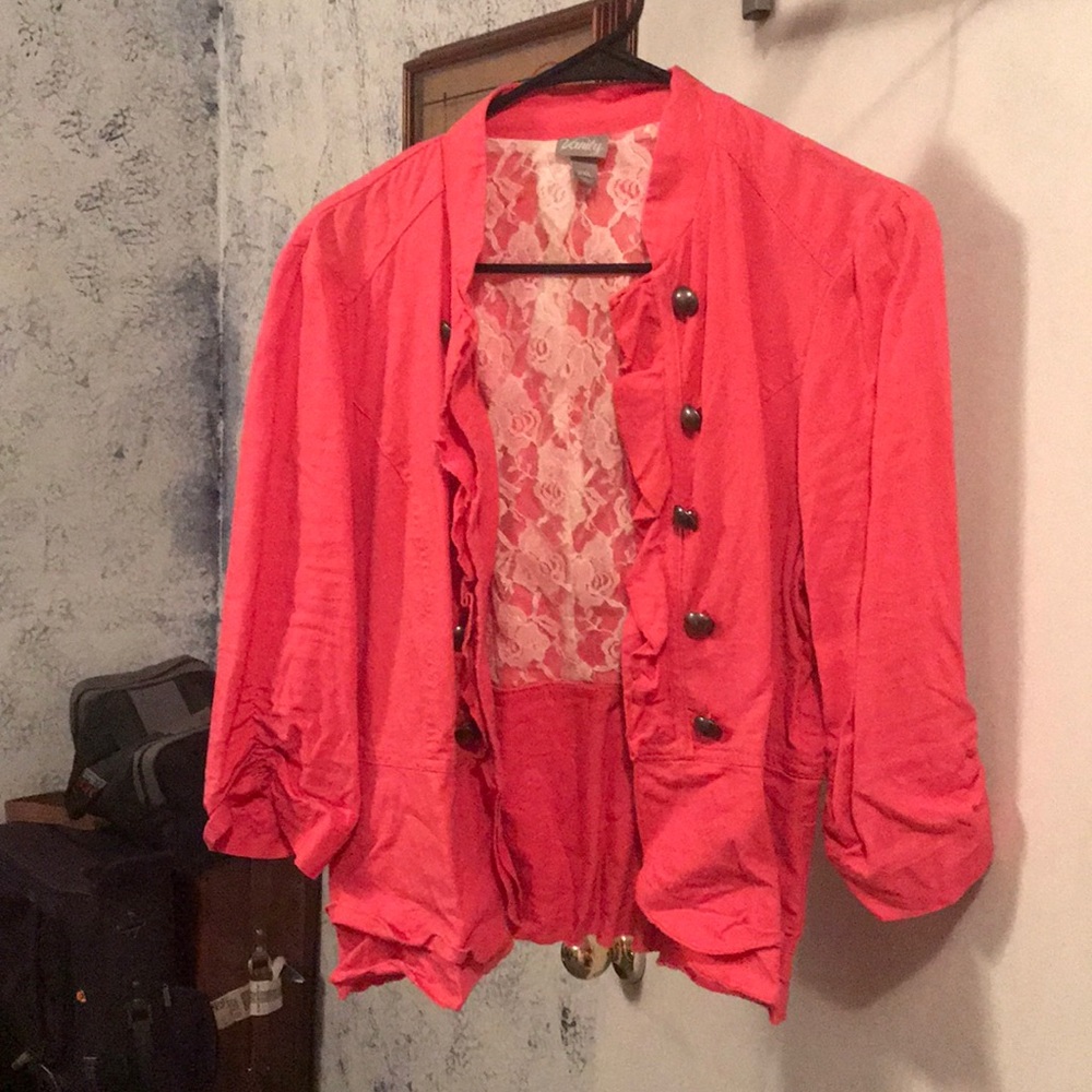 Coral blazer
